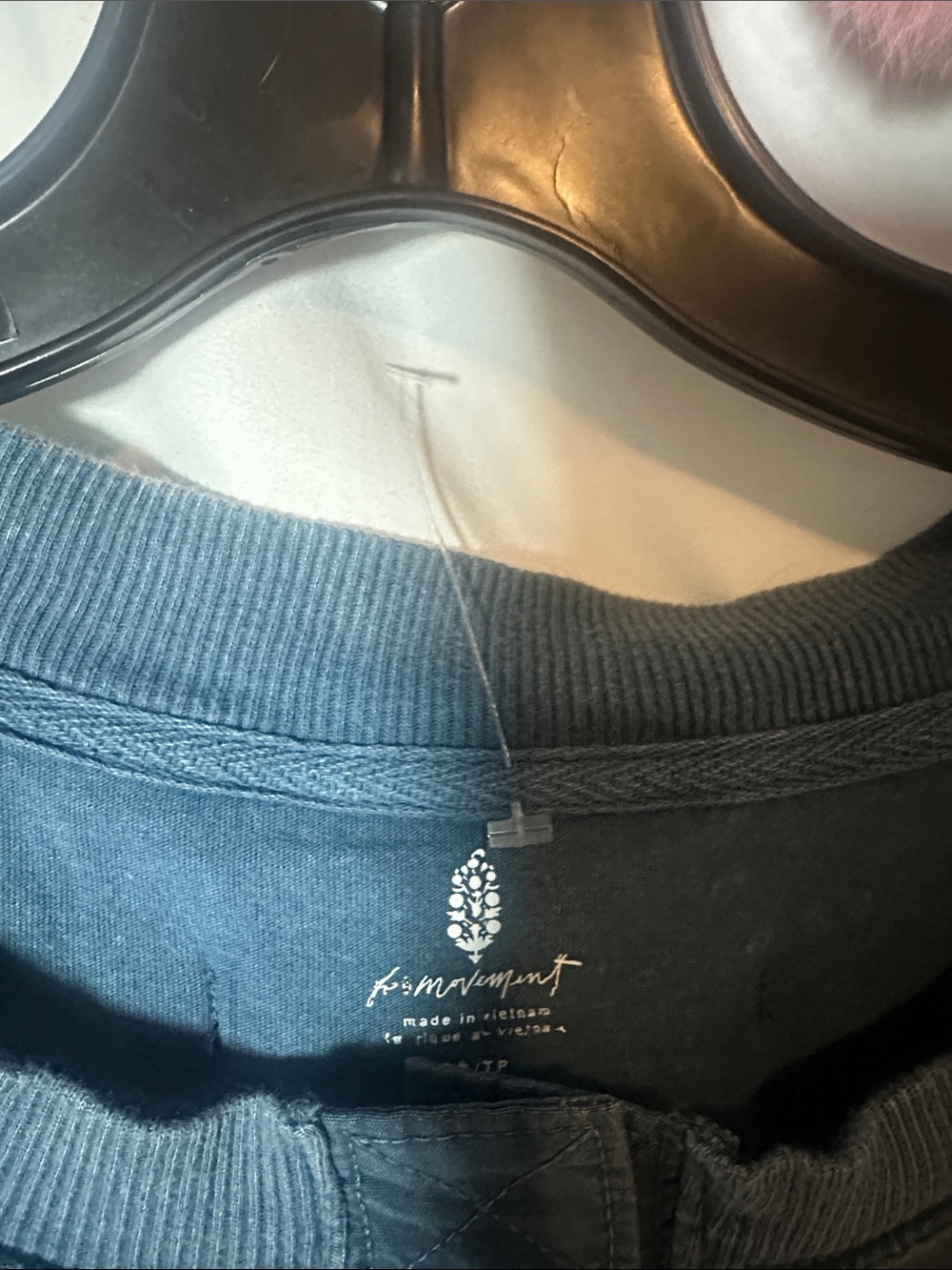 FP Movement by Free People Blue Washed Henley Top - Picture 2 of 8